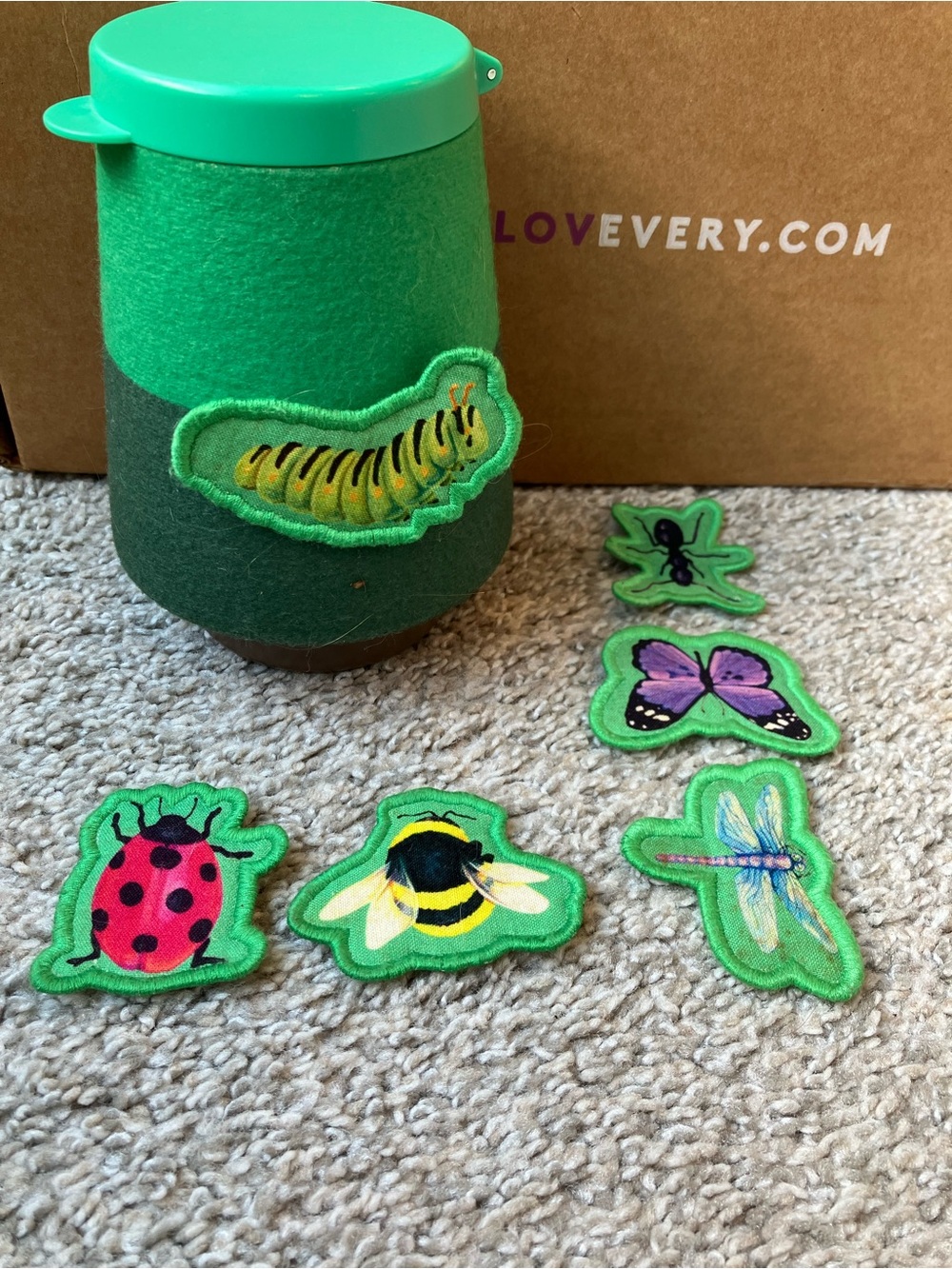 Lovevery Fuzzy Bug Shrub - Adventure Playkit - Complete